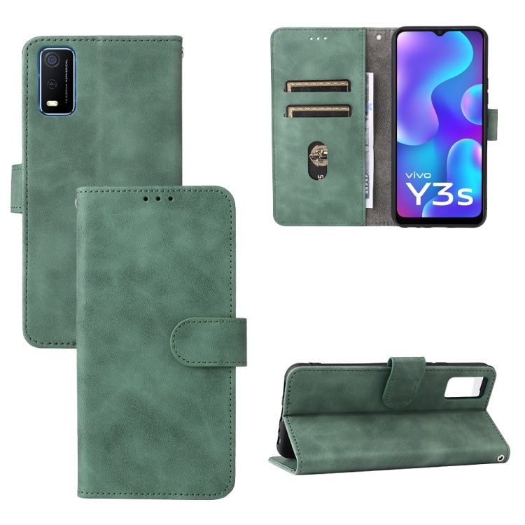 Custodia per telefono in pelle con fibbia magnetica tinta unita, For vivo X70 Pro, For vivo Y3s 2021