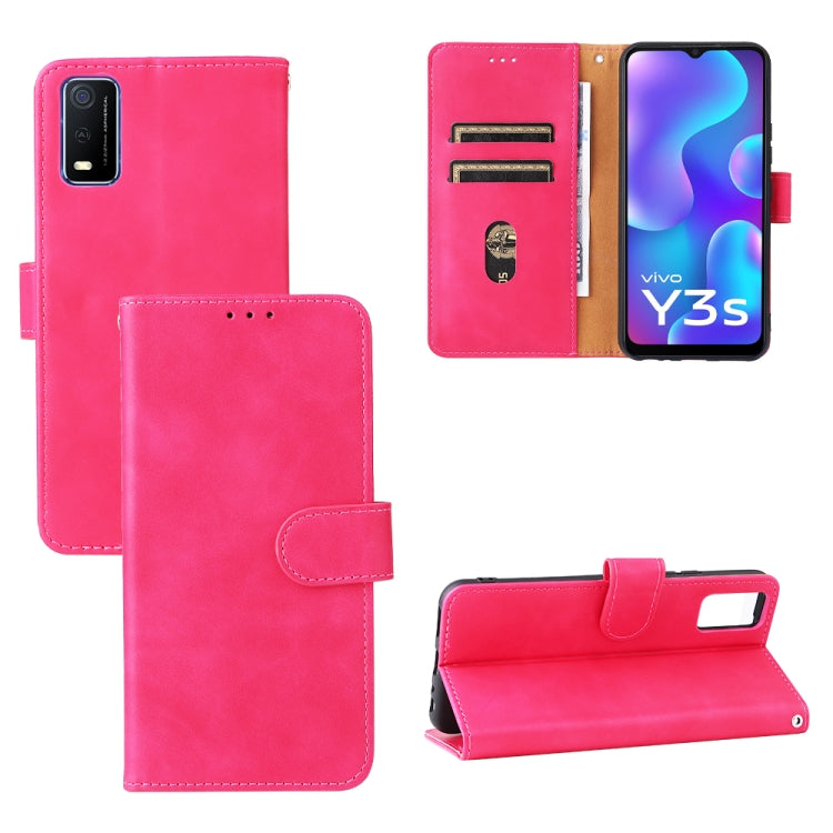 Custodia per telefono in pelle con fibbia magnetica tinta unita, For vivo X70 Pro, For vivo Y3s 2021
