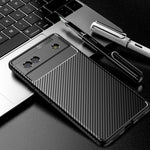 Custodia per telefono in TPU antiurto con struttura in fibra di carbonio, For Google Pixel 6a, For Sony Xperia 5 III