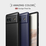 Custodia in TPU antiurto con trama in fibra di carbonio spazzolata, For Google Pixel 6a, For Sony Xperia 5 III