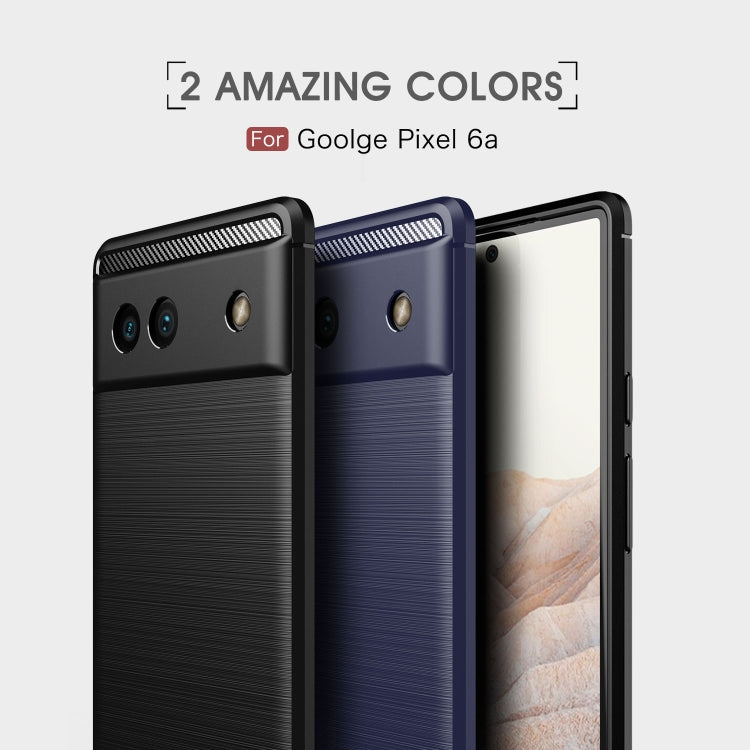 Custodia in TPU antiurto con trama in fibra di carbonio spazzolata, For Google Pixel 6a, For Sony Xperia 5 III
