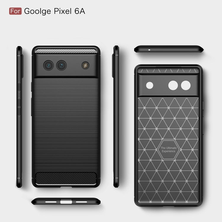 Custodia in TPU antiurto con trama in fibra di carbonio spazzolata, For Google Pixel 6a, For Sony Xperia 5 III