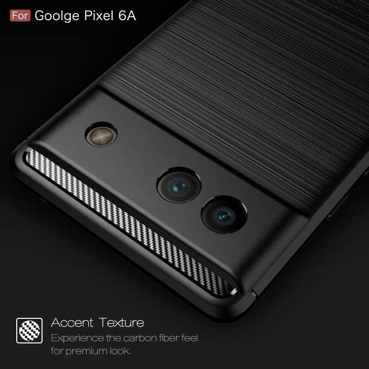Custodia in TPU antiurto con trama in fibra di carbonio spazzolata, For Google Pixel 6a, For Sony Xperia 5 III