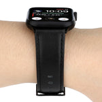 Cinturino in vera pelle con trama di cavallo pazzo in cera d'olio, For Apple Watch Series, For Apple Watch Series 5