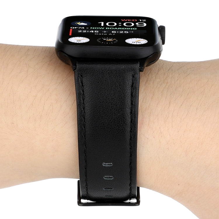 Cinturino in vera pelle con trama di cavallo pazzo in cera d'olio, For Apple Watch Series, For Apple Watch Series 5
