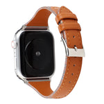Cinturino cinturino in vera pelle con strisce cucite, For Apple Watch Series, For Apple Watch Series 5