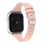 Cinturino cinturino in vera pelle con strisce cucite, For Apple Watch Series, For Apple Watch Series 5
