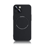 Custodia in silicone liquido per iPhone 12 e 13 compatibile MagSa