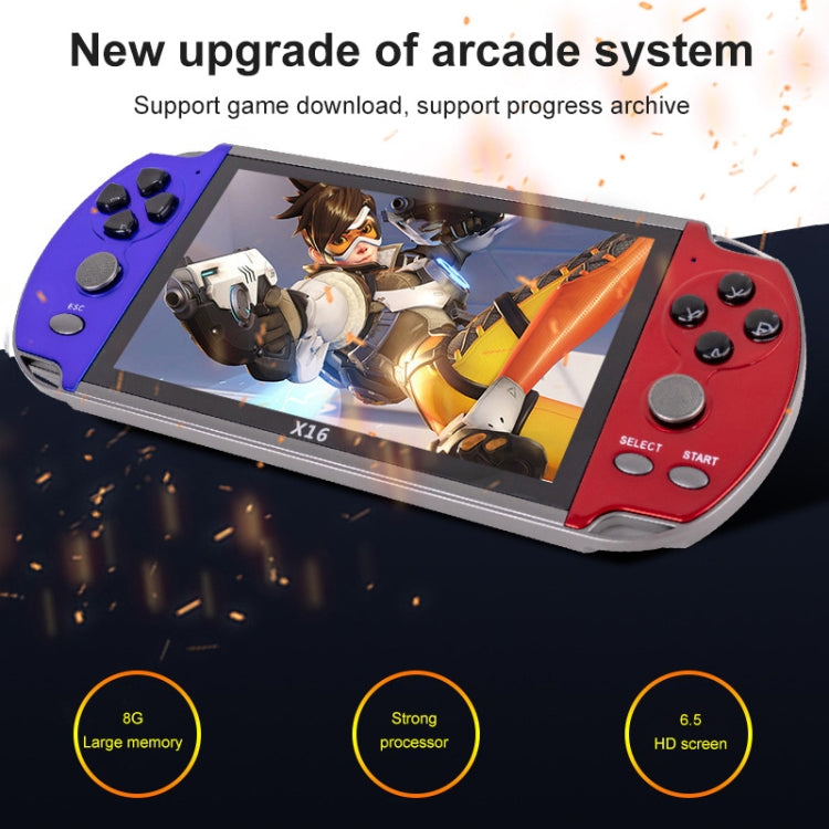 Console di gioco portatile 6,5" con 6800+ giochi e memoria 8GB