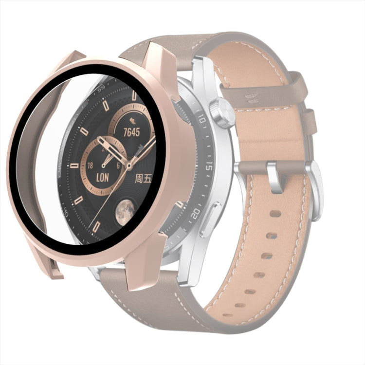 PC + custodia protettiva per orologio in vetro temperato, For Huawei Watch GT 3 42mm, For Huawei Watch GT 3 46mm