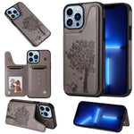 Custodia portafoglio antiurto iPhone 13 Pro Max in PU e TPU