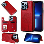 Custodia portafoglio antiurto iPhone 13 Pro Max in PU e TPU