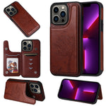 Custodia portafoglio antiurto iPhone 13 Pro Max in PU e TPU