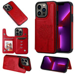Custodia portafoglio antiurto iPhone 13 Pro Max in PU e TPU