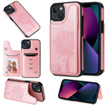 Custodia portafoglio antiurto iPhone 13 Pro Max in PU e TPU