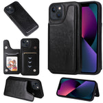 Custodia portafoglio antiurto iPhone 13 Pro Max in PU e TPU