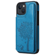 Custodia per telefono antiurto con motivo in rilievo a forma di albero di gatto, For iPhone 13 mini