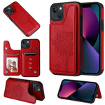 Custodia antiurto con motivo albero di gatto per iPhone 13 mini
