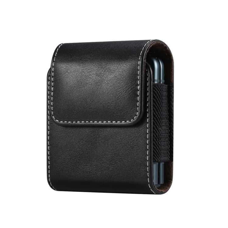 Custodia per telefono appesa in vita con trama di agnello, For Samsung Galaxy Z Flip3 5G