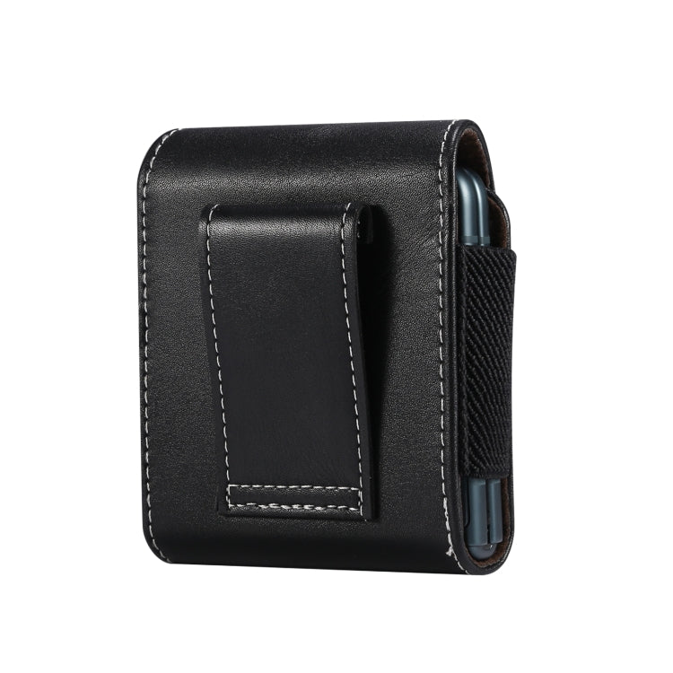 Custodia per telefono appesa in vita con trama di agnello, For Samsung Galaxy Z Flip3 5G
