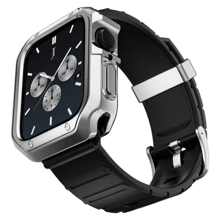 Set cinturino in silicone + custodia per orologio, For Apple Watch Series 9 / 8 / 7 41mm, For Apple Watch Series 9 / 8 / 7 45mm