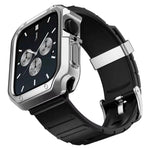 Set cinturino in silicone + custodia per orologio, For Apple Watch Series 9 / 8 / 7 41mm, For Apple Watch Series 9 / 8 / 7 45mm