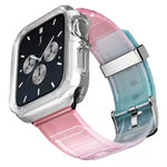 Set cinturino in silicone + custodia per orologio, For Apple Watch Series 9 / 8 / 7 41mm, For Apple Watch Series 9 / 8 / 7 45mm