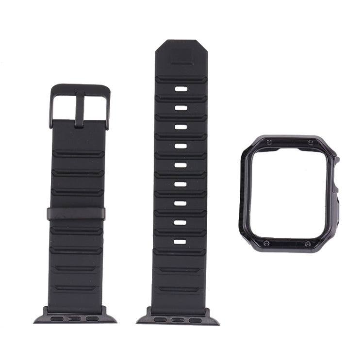 Set cinturino in silicone + custodia per orologio, For Apple Watch Series 9 / 8 / 7 41mm, For Apple Watch Series 9 / 8 / 7 45mm