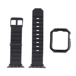 Set cinturino in silicone + custodia per orologio, For Apple Watch Series 9 / 8 / 7 41mm, For Apple Watch Series 9 / 8 / 7 45mm