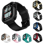 Set cinturino in silicone + custodia per orologio, For Apple Watch Series 9 / 8 / 7 41mm, For Apple Watch Series 9 / 8 / 7 45mm