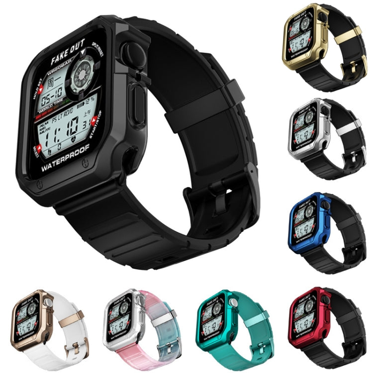 Set cinturino in silicone + custodia per orologio, For Apple Watch Series 9 / 8 / 7 41mm, For Apple Watch Series 9 / 8 / 7 45mm
