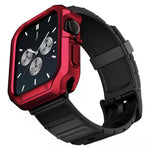 Set cinturino in silicone + custodia per orologio, For Apple Watch Series 9 / 8 / 7 41mm, For Apple Watch Series 9 / 8 / 7 45mm