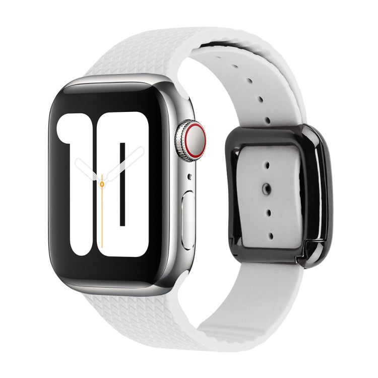 Cinturino in silicone con fibbia nera per Apple Watch Series, 7 41mm / 6&SE&5&4 40mm / 3&2&1 38mm