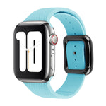 Cinturino in silicone con fibbia nera per Apple Watch Series, 7 41mm / 6&SE&5&4 40mm / 3&2&1 38mm