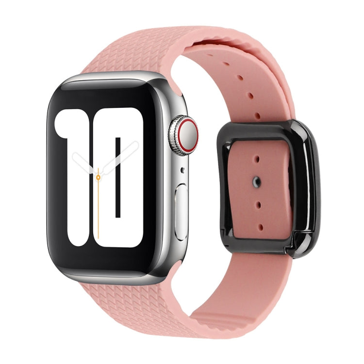 Cinturino in silicone con fibbia nera per Apple Watch Series, 7 41mm / 6&SE&5&4 40mm / 3&2&1 38mm