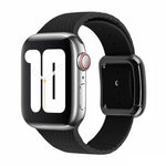 Cinturino in silicone con fibbia nera per Apple Watch Series, 7 41mm / 6&SE&5&4 40mm / 3&2&1 38mm