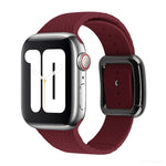 Cinturino in silicone con fibbia nera per Apple Watch Series, 7 41mm / 6&SE&5&4 40mm / 3&2&1 38mm