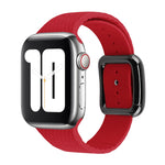 Cinturino in silicone con fibbia nera per Apple Watch Series, 7 41mm / 6&SE&5&4 40mm / 3&2&1 38mm