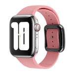 Cinturino in silicone con fibbia nera per Apple Watch Series, 7 41mm / 6&SE&5&4 40mm / 3&2&1 38mm
