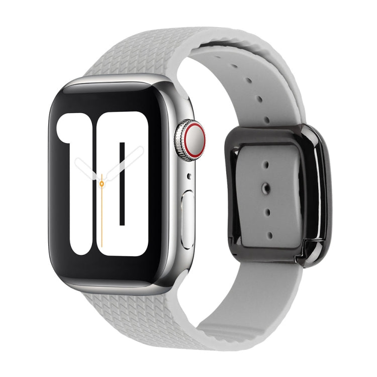 Cinturino in silicone con fibbia nera per Apple Watch Series, 7 41mm / 6&SE&5&4 40mm / 3&2&1 38mm