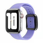 Cinturino in silicone con fibbia nera per Apple Watch Series, 7 41mm / 6&SE&5&4 40mm / 3&2&1 38mm