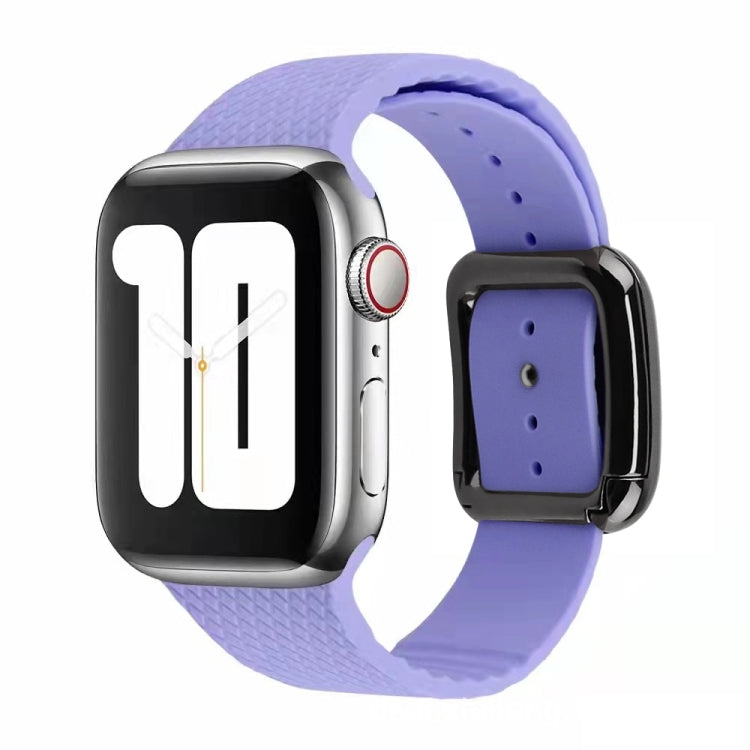Cinturino in silicone con fibbia nera per Apple Watch Series, 7 41mm / 6&SE&5&4 40mm / 3&2&1 38mm
