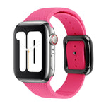 Cinturino in silicone con fibbia nera per Apple Watch Series, 7 45mm / 6&SE&5&4 44mm / 3&2&1 42mm