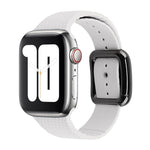 Cinturino in silicone con fibbia nera per Apple Watch Series, 7 45mm / 6&SE&5&4 44mm / 3&2&1 42mm