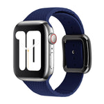 Cinturino in silicone con fibbia nera per Apple Watch Series, 7 45mm / 6&SE&5&4 44mm / 3&2&1 42mm