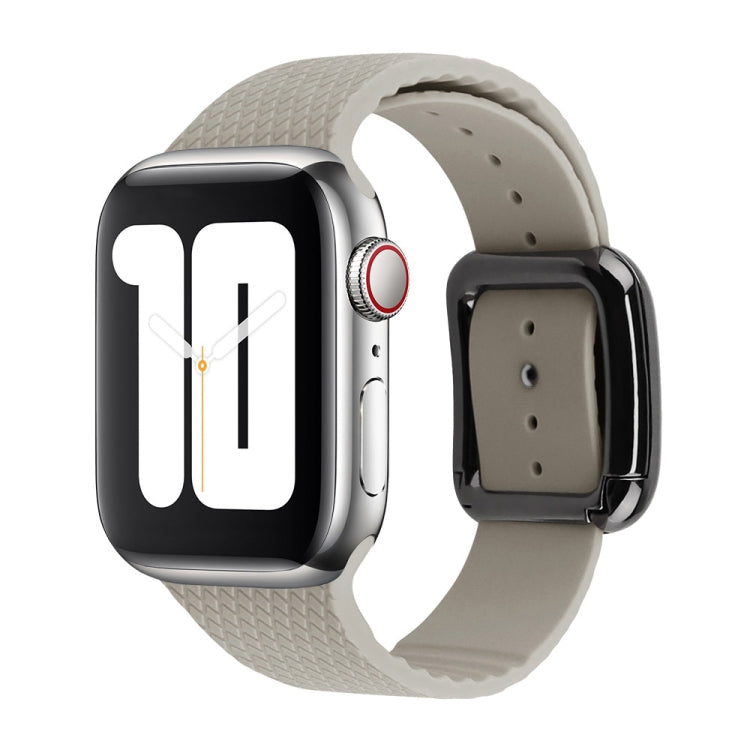 Cinturino in silicone con fibbia nera per Apple Watch Series, 7 45mm / 6&SE&5&4 44mm / 3&2&1 42mm