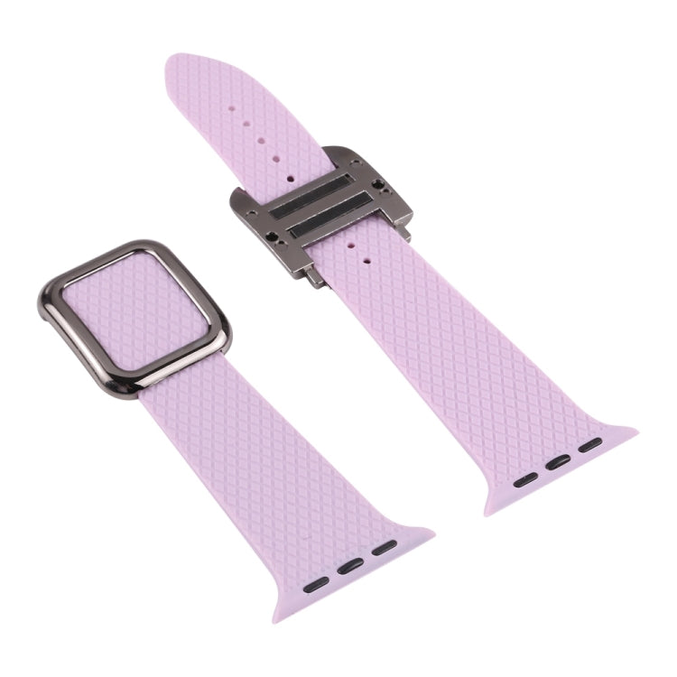 Cinturino in silicone con fibbia nera per Apple Watch Series, 7 45mm / 6&SE&5&4 44mm / 3&2&1 42mm