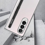 GKK Custodia per telefono con placcatura galvanica integrata + vetro con slot per penna, For Samsung Galaxy Z Fold3 5G