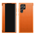 Custodia magnetica per cellulare in pelle con finestra e vista, For Samsung Galaxy S22 Ultra 5G, For Samsung Galaxy S23 Ultra 5G, For Samsung Galaxy S22+ 5G, For Samsung Galaxy S22 5G