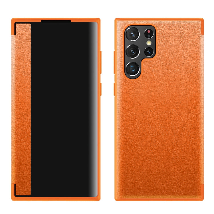 Custodia magnetica per cellulare in pelle con finestra e vista, For Samsung Galaxy S22 Ultra 5G, For Samsung Galaxy S23 Ultra 5G, For Samsung Galaxy S22+ 5G, For Samsung Galaxy S22 5G